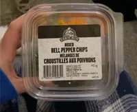 Mixed bell pepper chips