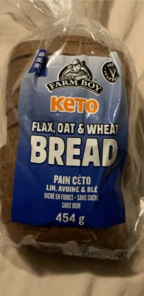 Keto flax oat and weat bread