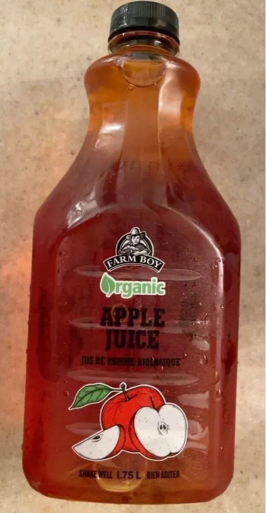 Organic apple juice