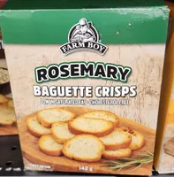 Rosemary baguette crisps