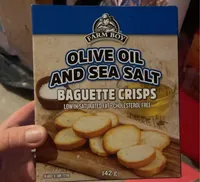 Olive oil and sea salt baguette crisps