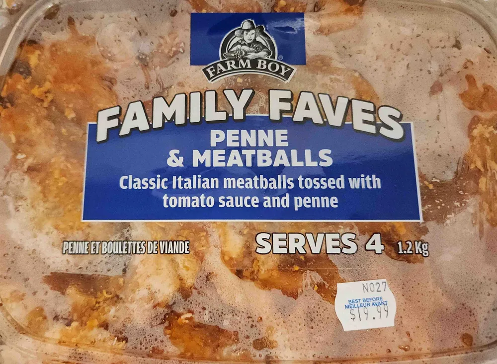 Family Faves Penne & Meatballs