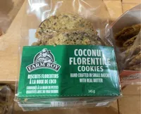 Coconut florentkne cookies