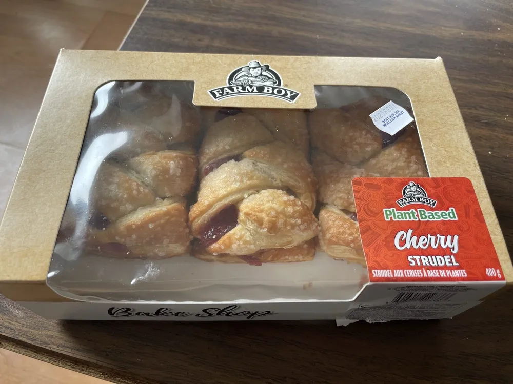 Plant Based Cherry Strudel