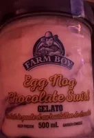 Egg Nog Chocolate Swirl Gelato