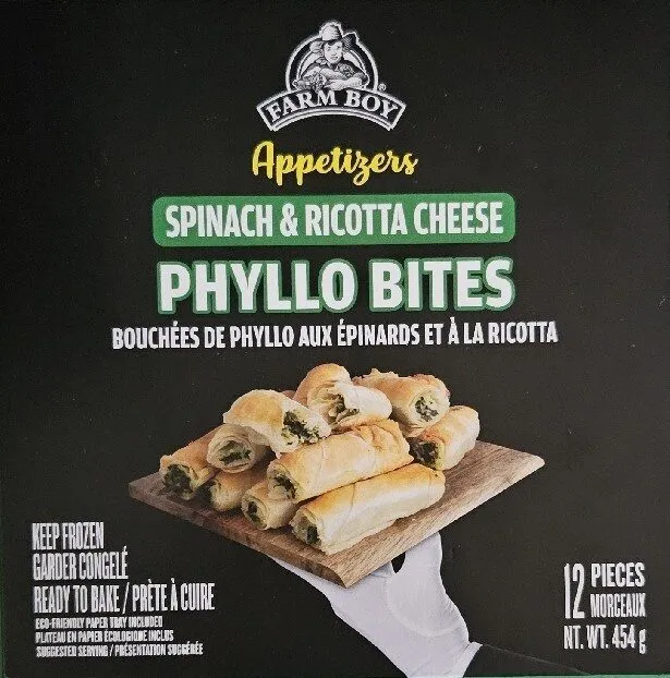 Spinach & Ricotta Cheese Phyllo Bites