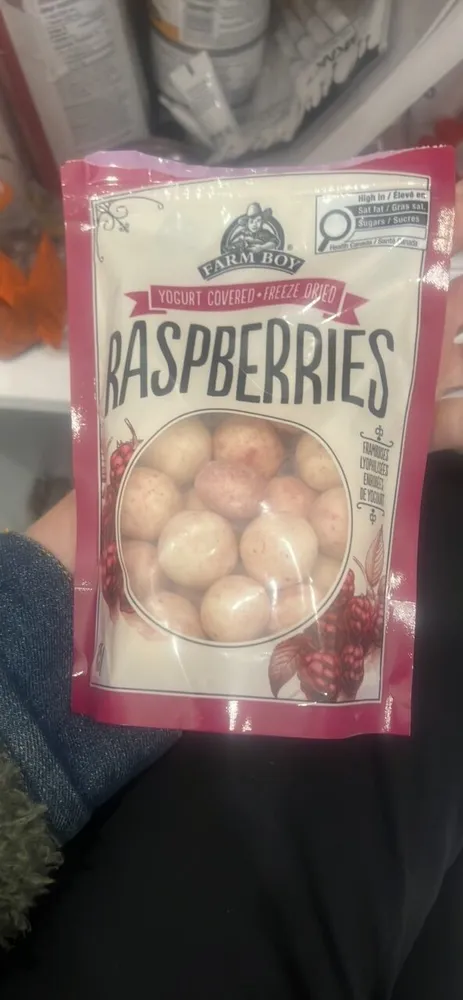 Yogurt Covered Freeze Dried Raspberries