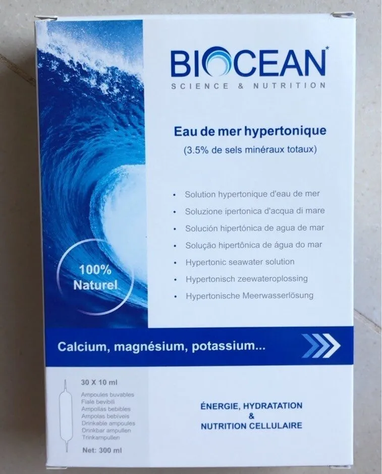 Eau de mer hypertonique