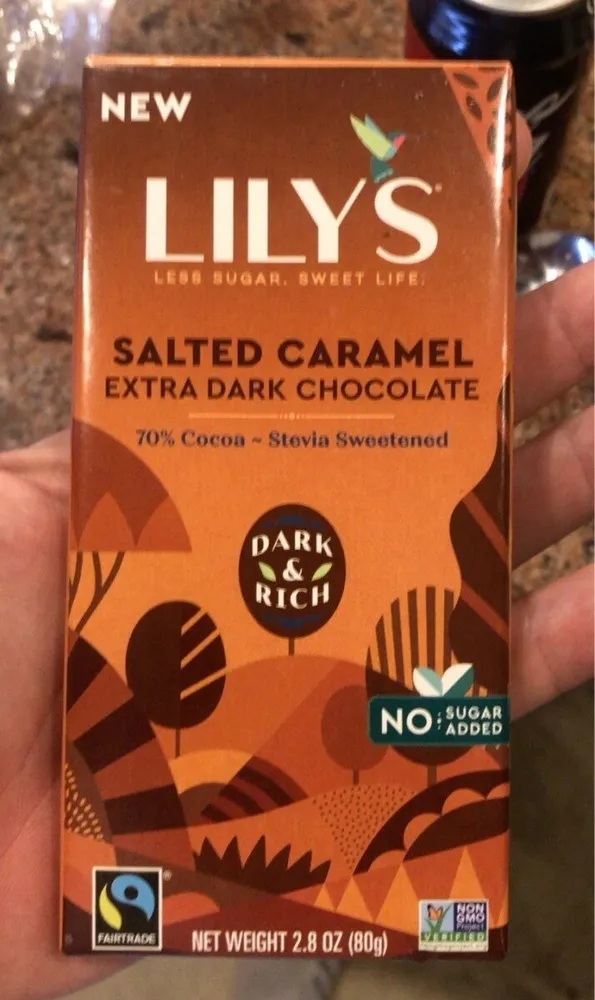 Salted Caramel Extra Dark Chocolate Style Bar