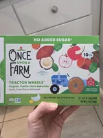 TRACTOR WHEELS Organic Toddler Soft-Baked Bar Apple, Sweet Potato & Spinach