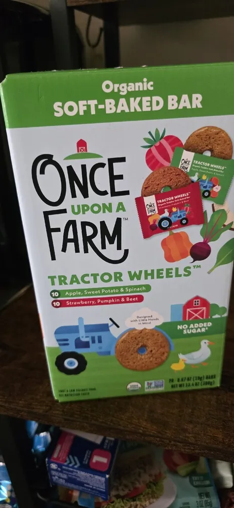 Organic Soft-Baked Bar Tractor Wheels Apple, Sweet Potato & Spinach