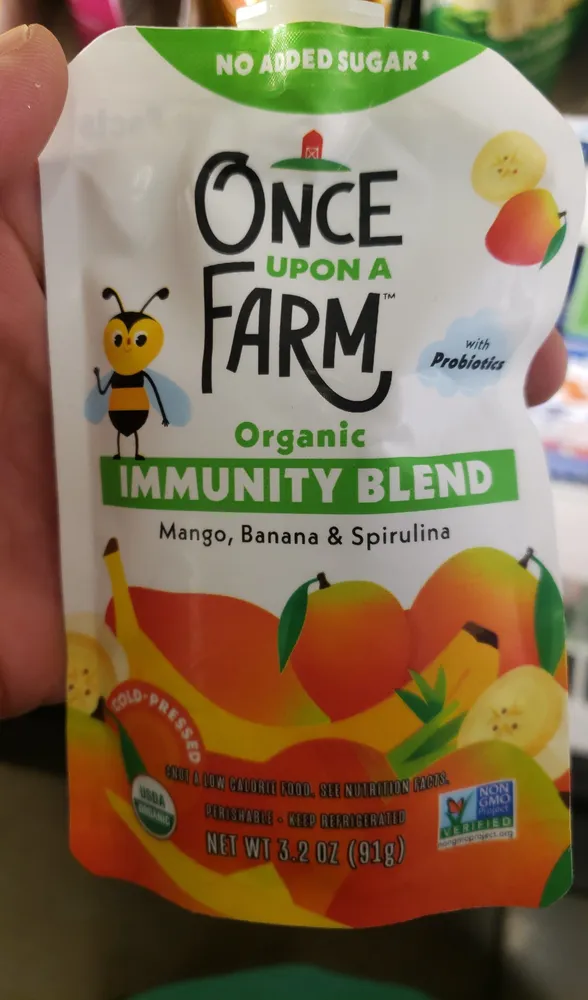 Organic Immunity Blend Mango, Banana & Spirulina
