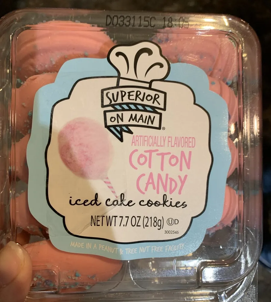 Cotton Candy Iced Cake Cookies