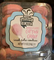Cotton Candy Iced Cake Cookies