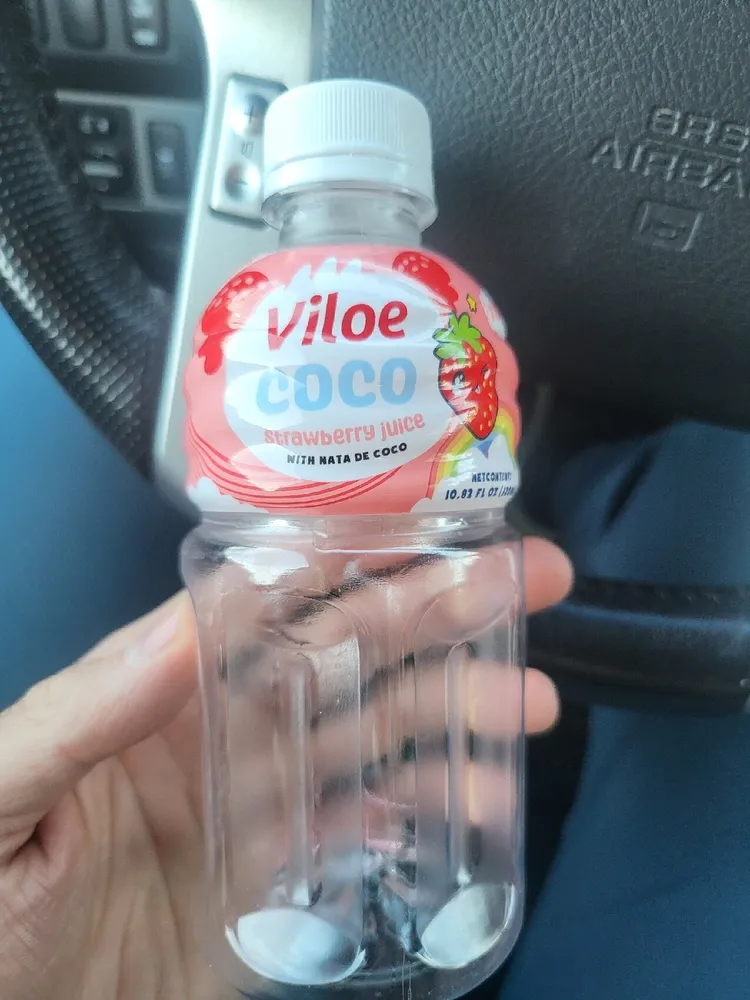 Strawberry Juice With Nata De Coco