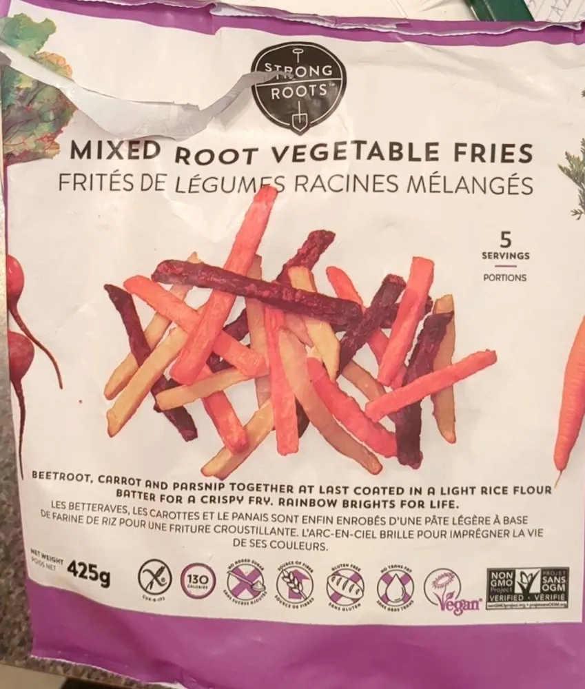 mixed root vegetable fries