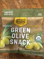 Organic green olives