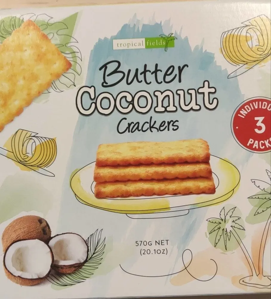 Butter coconut crackers