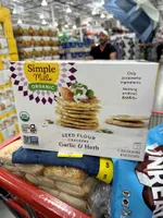 Organic Seed Flour Crackers Garlic & Herb