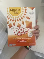 Pop Mmmm's Baked Snack Crackers Cheddar