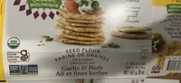 Seed Flour Crackers Garlic & Herb