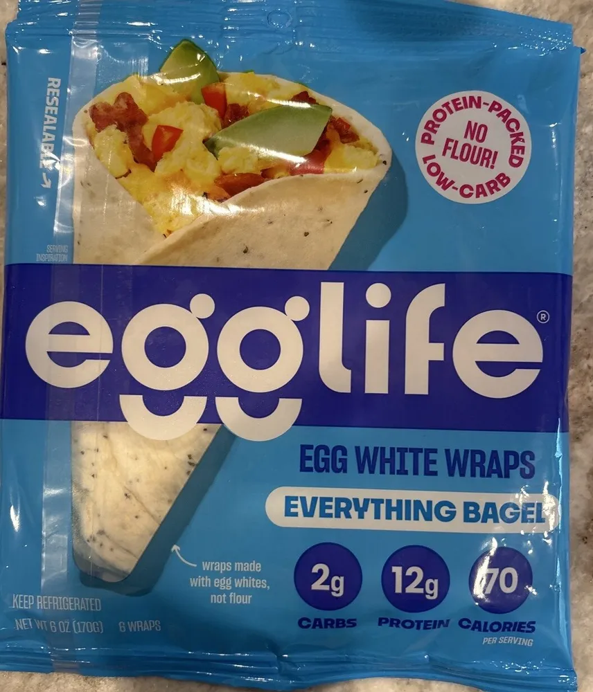 Egg White Wraps Everything Bagel