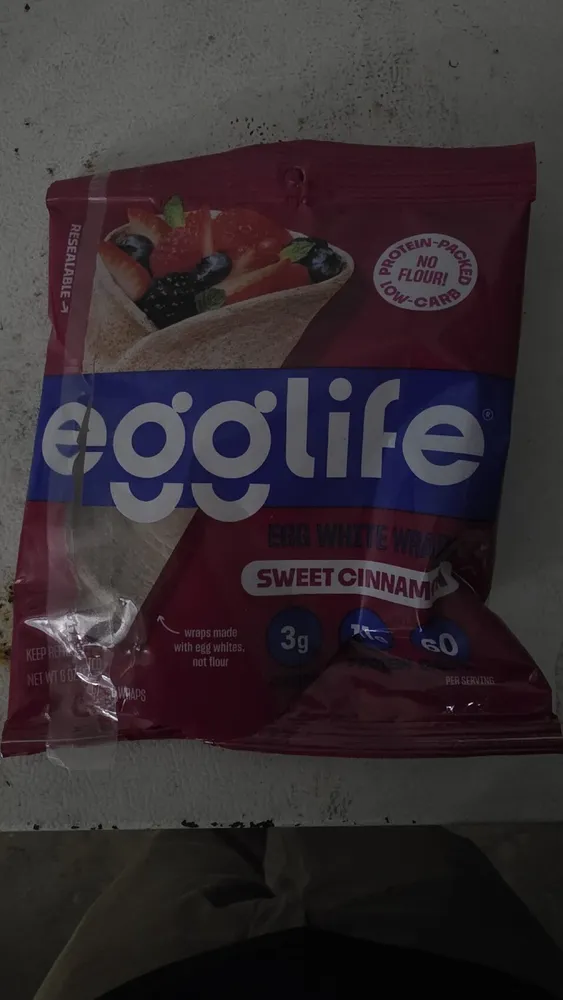 Egg White Wraps Sweet Cinnamon