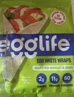 EGG WHITE WRAPS ROASTED GARLIC & HERB
