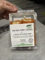 Thai Red Curry Chicken In A Grilled Red Pepper Wrap
