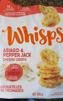 Asiago & Pepper Jack cheese crisps