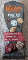 Protein Snack- Asiago and Peoper Jack, Cranberries, Milano Salami