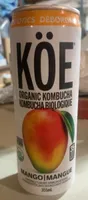 Boisson kombucha à la mangue