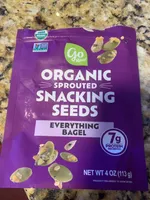Organic Sprouted Snacking Seeds Everything Bagel