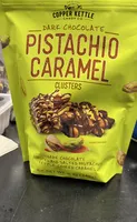 Dark Chocolate Pistachio Caramle Clusters