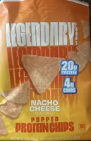 Nacho Cheese Flavored Popped Protein Chips