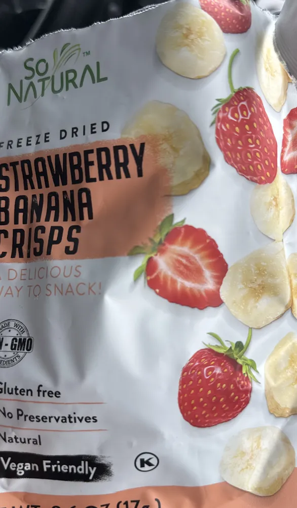 Freeze Dried Strawberry Banana Crisps