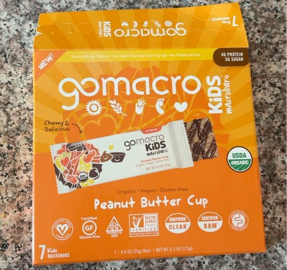 Organic Kids MacroBars Peanut Butter Cup