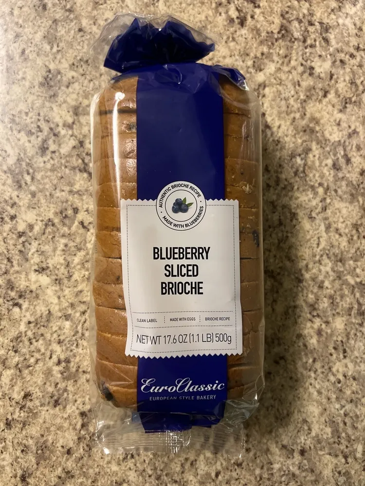 Blueberry Sliced Brioche