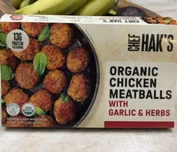 Organic Chicken Meatballs with Garlic & Herbs