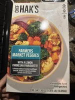 Chef Hans farmers market veggies  with lemon Parmesan vinaigrette