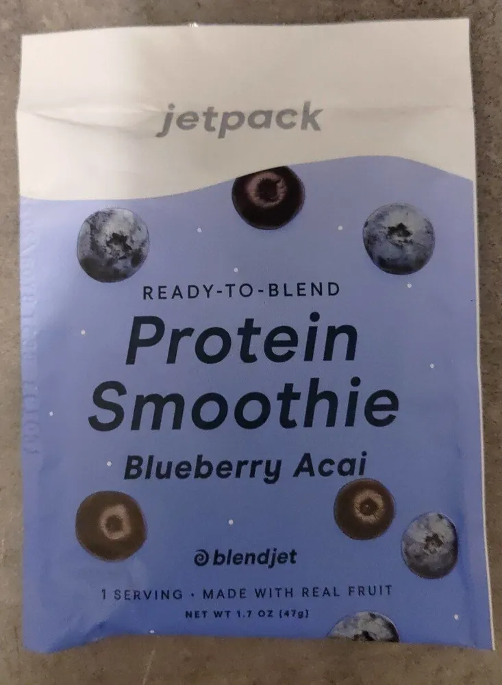 Jetpack Protein smoothie blueberry acai