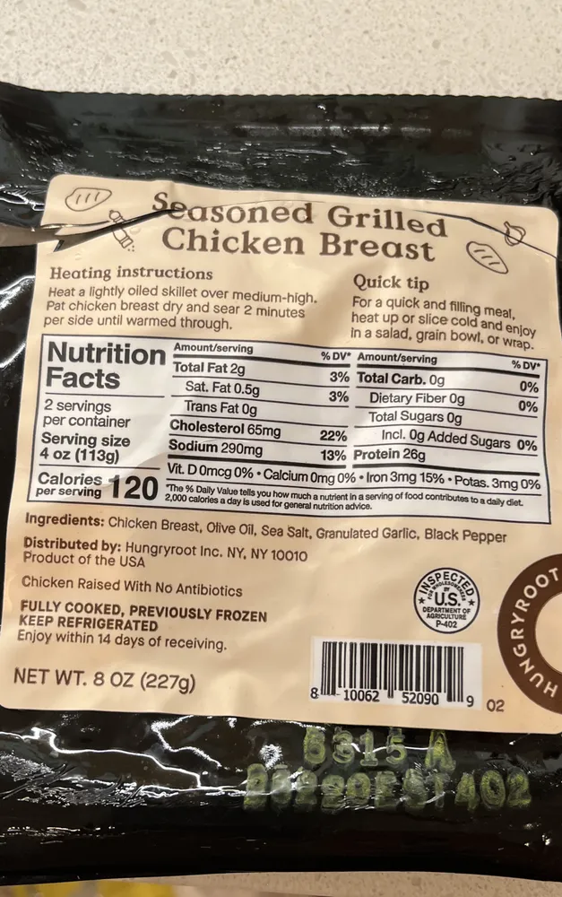 Seasoned Grilled Chicken Breast
