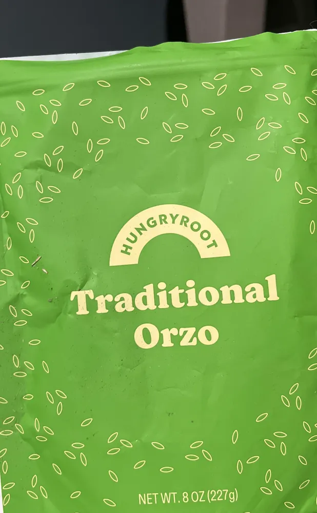 Traditional orzo