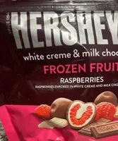 White Crème & Milk Chocolate Frozen Fruit Raspberries