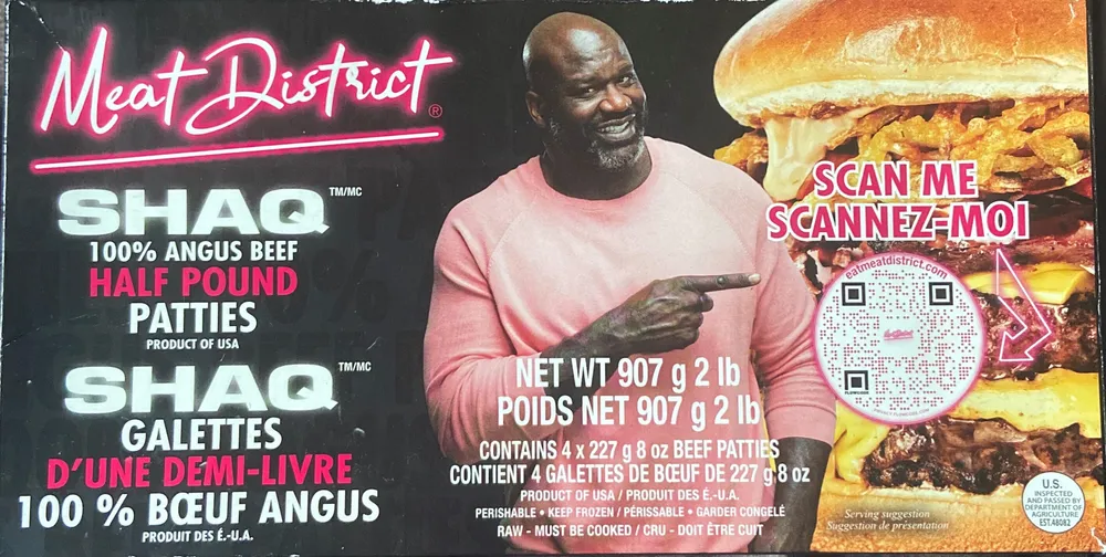 Shaq 100% Angus Beef Half Pound Patties