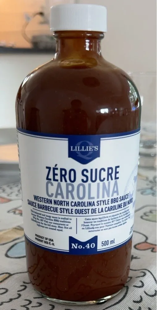 Zero sugar carolina western north carolina style bbq sauce