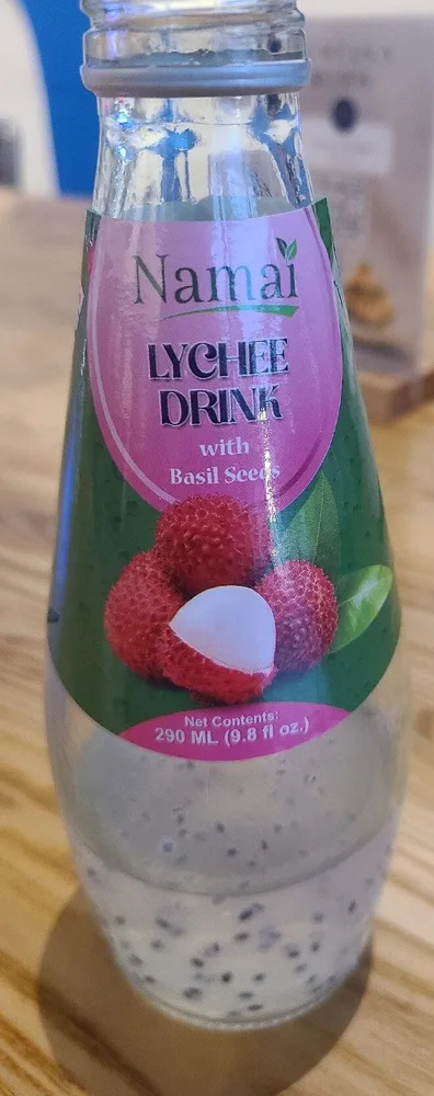Lychee Drink With Chia Seeds