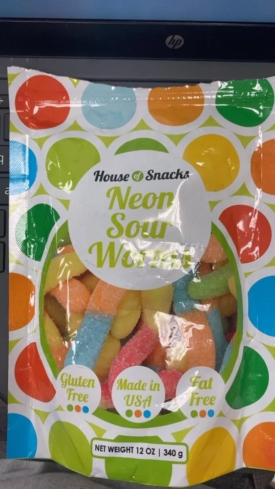 neon sour worms