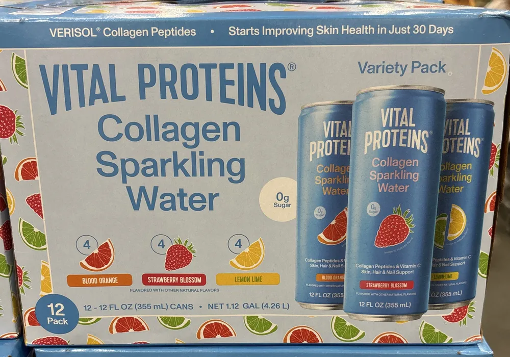 Collagen sparkling water