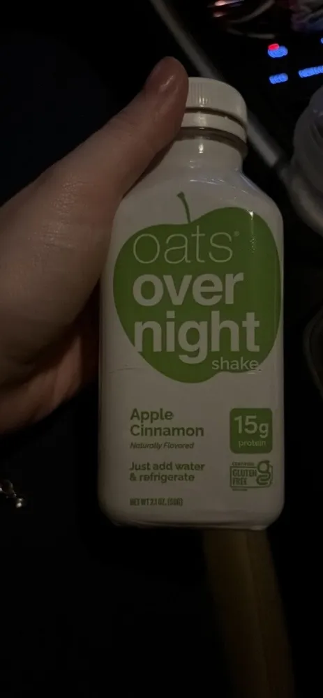 Apple Cinnamon oats overnight shake